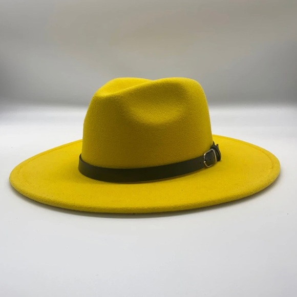 Cosmo Fedora Hat: Yellow - Picture 2 of 2